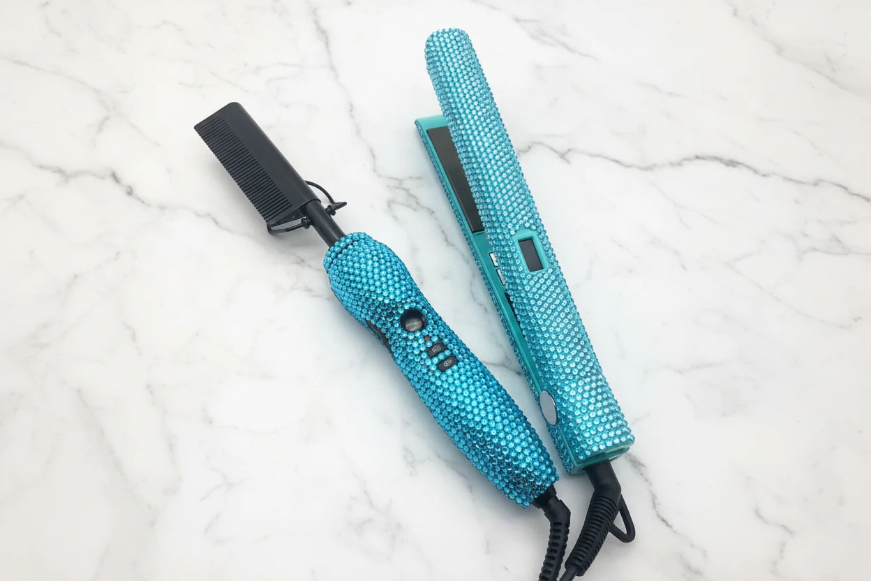 Combo peigne chauffant lisseur Cheveux